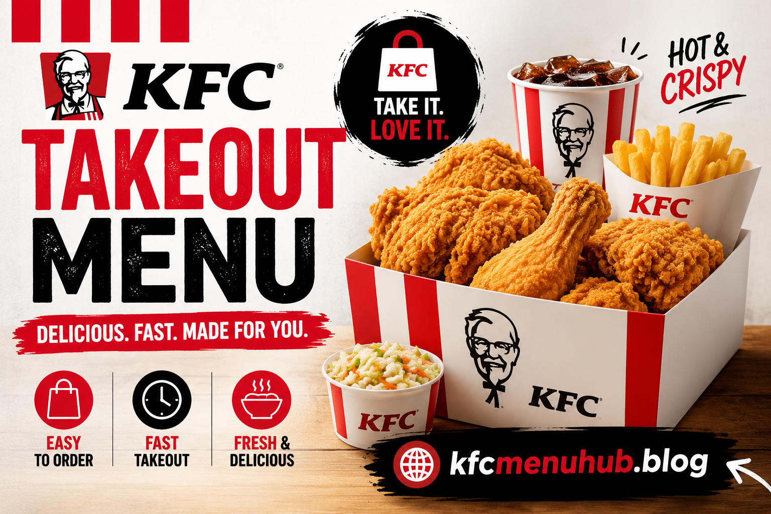 KFC Takeout Menu with Prices 2026
