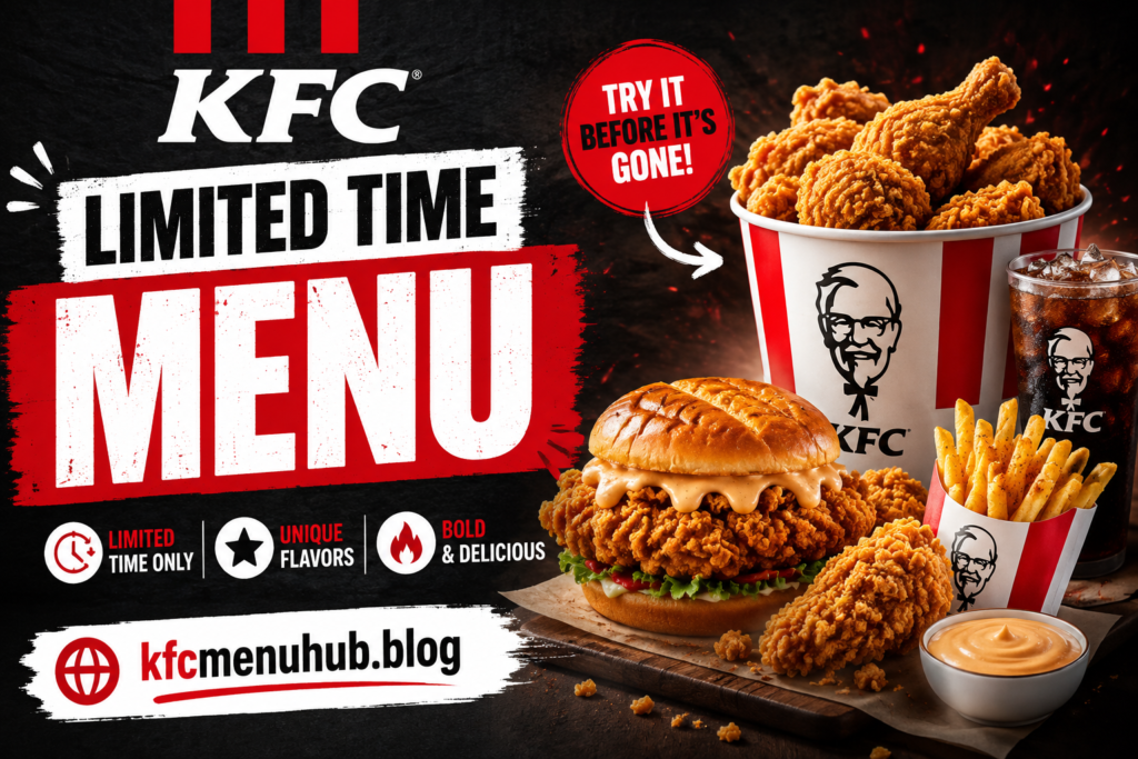 KFC Limited Time Menu with Prices 2026