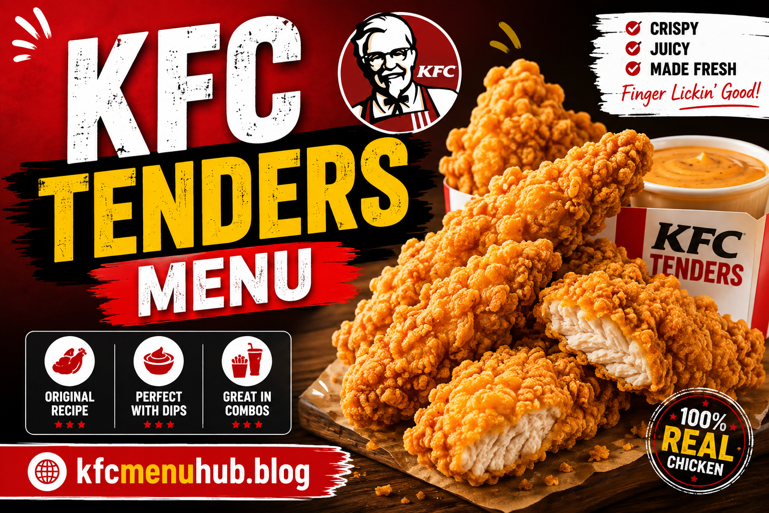 KFC Tenders Menu with Prices 2026