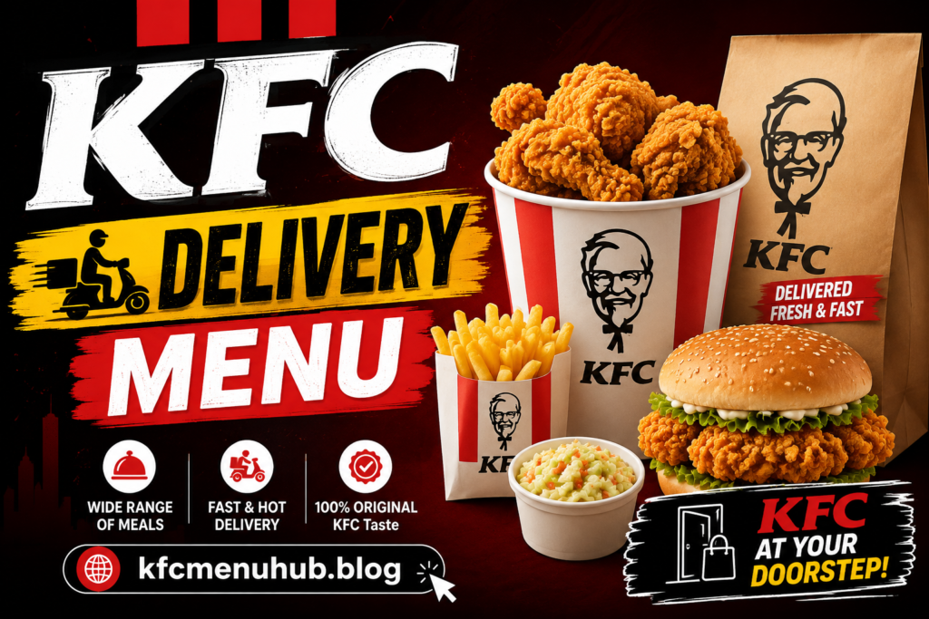 KFC Delivery Menu with Prices 2026