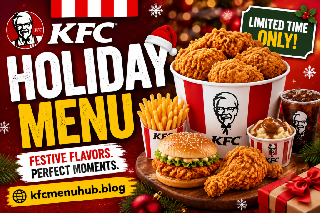 KFC Holiday Menu with Prices 2026