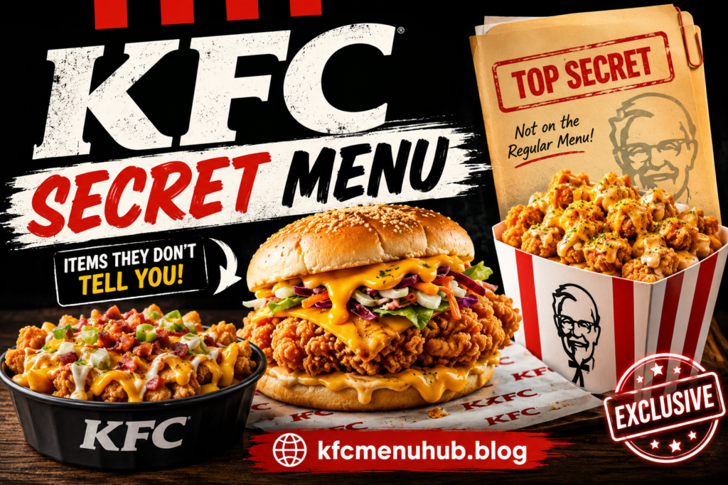 KFC Secret Menu with Prices 2026