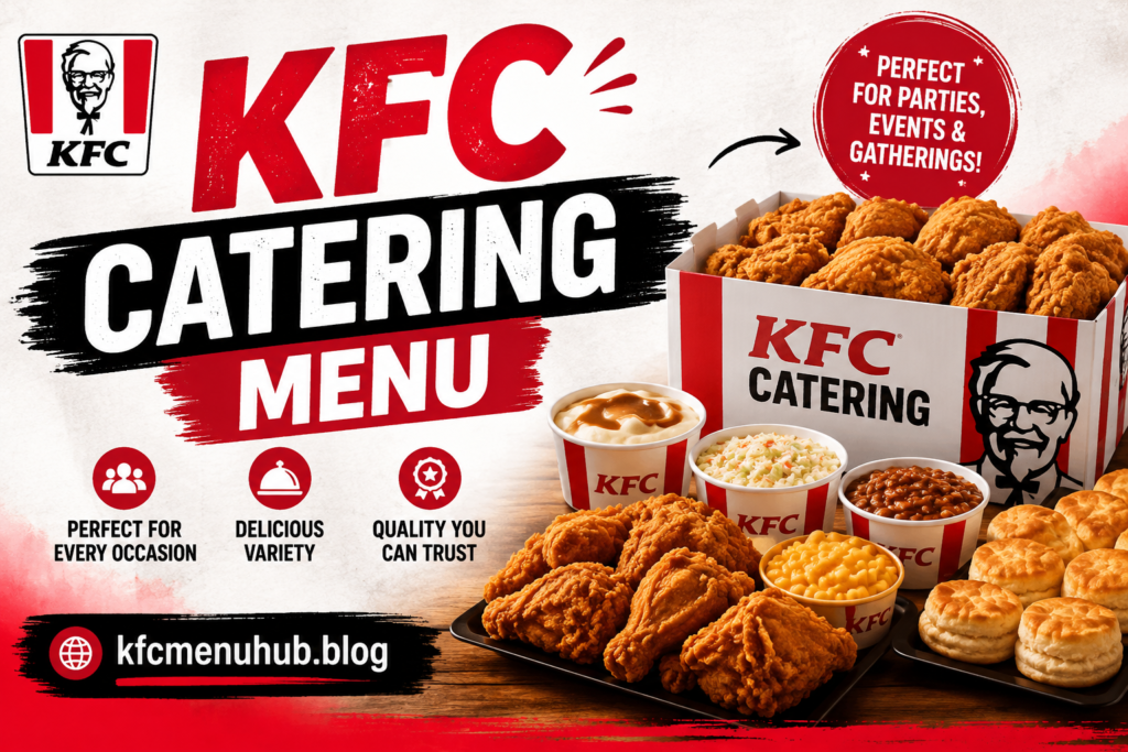 KFC Catering Menu with Prices 2026