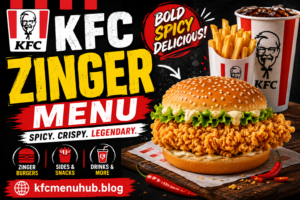KFC Zinger Menu with Prices 2026
