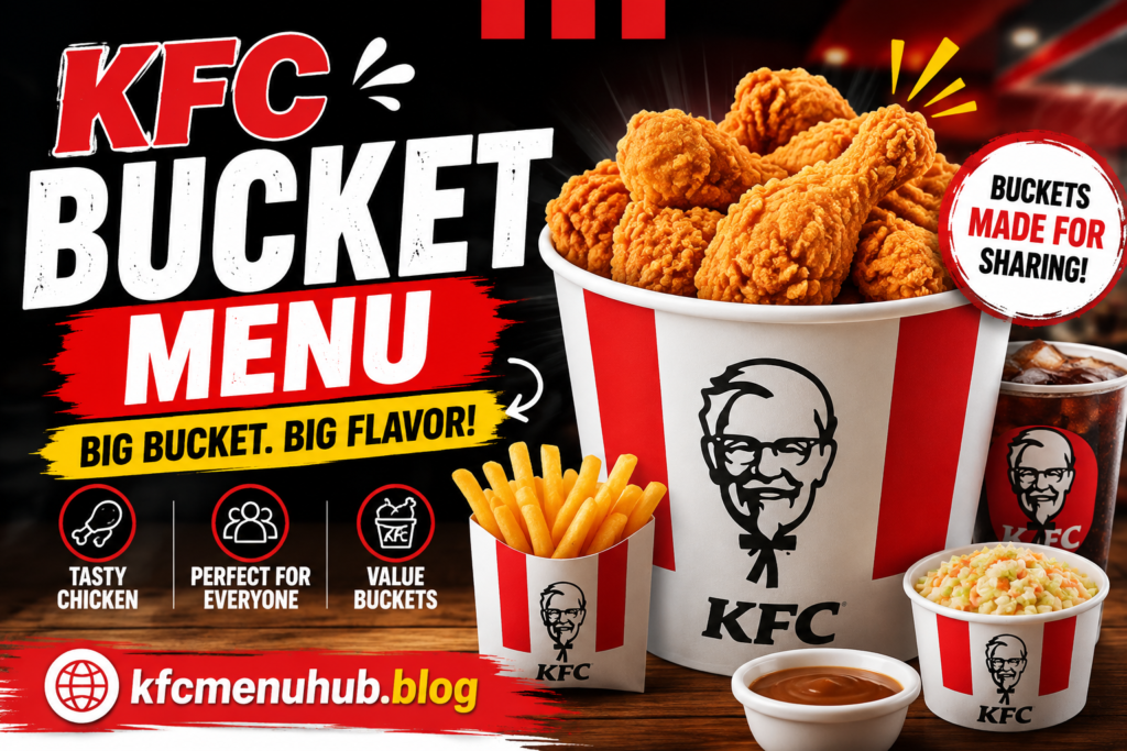 KFC Bucket Menu with Prices 2026