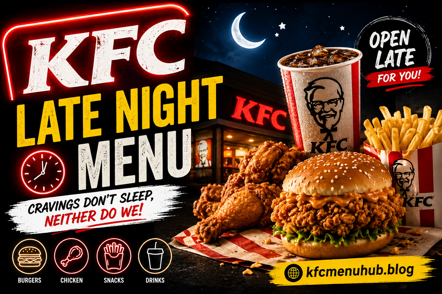 KFC Late Night Menu with Prices 2026